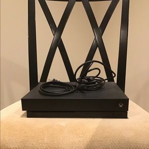 Xbox One X with 2 Controllers